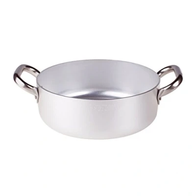 Immagine di Pentole Agnelli ALMA10632 cm 32 Alluminio Professionale, 8.4 L, Acciaio Inossidabile, Argento,
