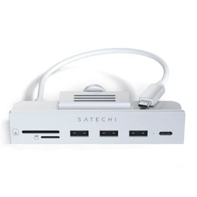 Immagine di Satechi Hub USB C a morsetto per 24!&quot; iMac Argento ST UCICHS