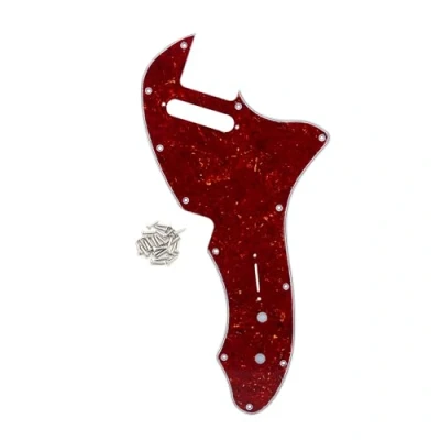 Immagine di IKN 12 Fori per viti Piastra antigraffio battipenna TL Thinline Re Issue Adatto TE 69 RI USA originale, 4 STi Red Tortoise