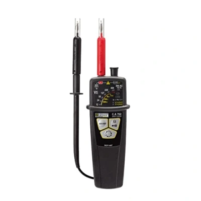 Immagine di Chauvin Arnoux C.A 762 IP2X Tester di tensione a due poli CAT IV 600 V LED, Acustico