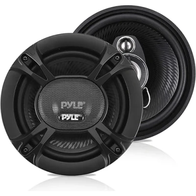 Immagine di Pyle 3 Way Universal Car Stereo Speakers 240W 5.25&quot; Triaxial Loud Pro Audio Speaker OEM Quick Replacement Component Vehicle Door/Side Panel Mount Compatible PL513BK (Pair), Black
