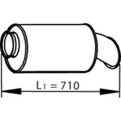 Immagine di DINEX 81718 Marmitta Alluminio 710, 710