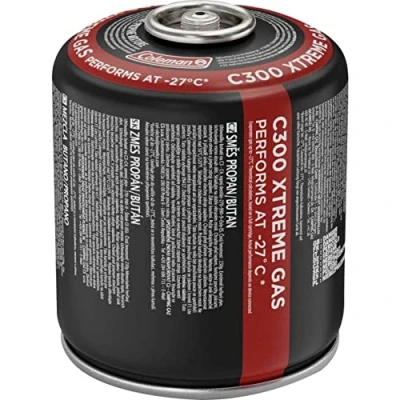 Immagine di Coleman Cartuccia di Gas C300 Xtreme, con valvola a Vite, Adatta per fornelli da Campeggio, Griglie Campeggio o lampade, 230 g Potente Miscela butano/propano, Uso Fino 27 C
