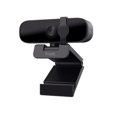 Immagine di Trust Tanor 1080p Webcam PC con Microfono, Web Camera USB Filtro Privacy, Fuoco Fisso 30 FPS, Plastica Riciclata 85%, Videocamera Full HD per Laptop Desktop Mac Windows Skype Zoom Teams