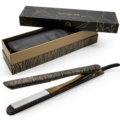 Immagine di Corioliss C5 Piastra per Capelli Professionale Piastre in Titanio Perfetta Lisciare e Fare Onde Fino a 235C Zebra Gold
