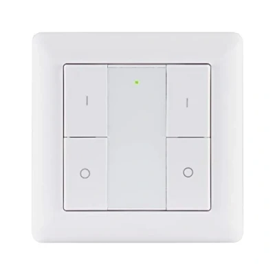 Immagine di 50134 SH ZB Wandtaster Doppelwippe On/Off/Dimm Paulmann Home Interruttore senza fili Bianco