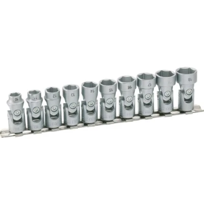 Immagine di Hazet Kit inserti snodati per chiave a bussola 3/8 (10 mm) 10 parti 880G/10H