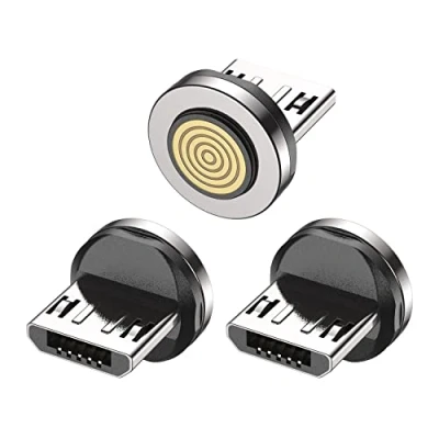 Immagine di VAFOTON PD 60W Cavo di Ricarica Magnetico, 2M USB C a Tipo C(60W/3A)/iP(27W)/Micro(18W) 3 in1 Rapida e Trasferimento Dati Magnete per Samsung/Huawei P10/Laptop/iPad
