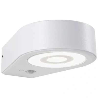 Immagine di Paulmann Silma 94867 Lampada LED da parete per esterno con rilevatore di movimento (monocolore) 5.5 W Bianco