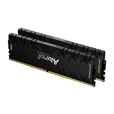 Immagine di Kingston FURY Renegade 64GB (2x32GB) 3200MHz DDR4 CL16 Memoria Gaming Kit per Computer Fissi da 2 KF432C16RBK2/64