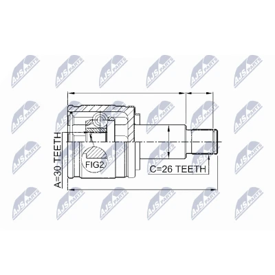 Immagine di NTY NPW SU 009 Kit Giunto Omocinetico cambio manuale sul lato del SUZUKI: Vitara I SUV, Grand 1 SUV