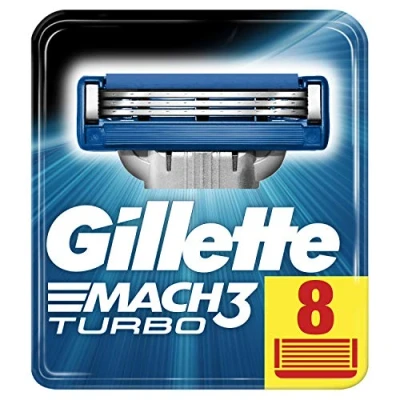 Immagine di Gillette Mach3 Turbo Lame per Rasoio gli uomini, 1er Pack (1 X 8 pezzi)