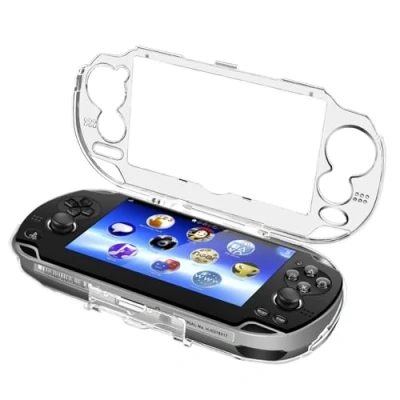 Immagine di TNP custodia rigida trasparente per PS Vita 1000 protettiva Sony PSV 1000, PSVita PCH a scatto con display