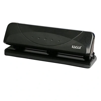 Immagine di Eagle Desktop 3 Hole Punch, Low Force, 20 Sheets Capacity, Black