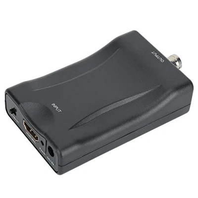 Immagine di Tosuny Convertitore Video da HDMI a BNC Nero, per Display TV, Compatibile con Sistemi Pal/NTSC Registratore Dvd, Segnale Stereo