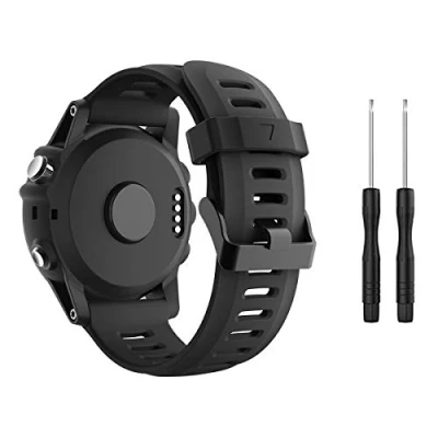 Immagine di TOPsic Fenix 3 Cinturino, 26mm Morbido Cinturino di ricambio in Silicone per 3/Fenix HR/Fenix 5X/Fenix 5X Plus/Fenix 6X/Fenix 6X Pro