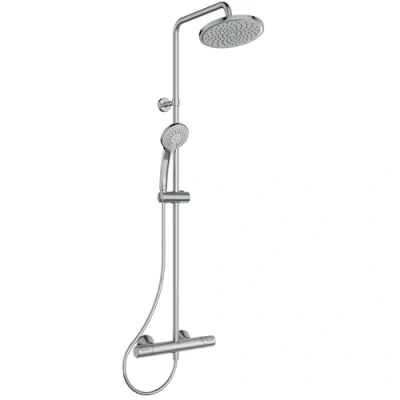 Immagine di Ideal Standard A7208AA Ceratherm t25 Colonna doccia con miscelatore termostatico esterno, cromo