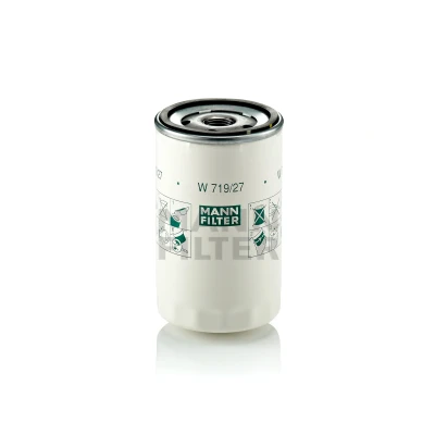 Immagine di MANN FILTER W 719/27 Filtro olio 3/4 16 UNF con una valvola blocco arretramento ad avvitamento FORD: Focus Mk1 Hatchback, Fusion Station Wagon