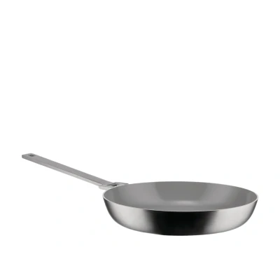 Immagine di Alessi Convivio DC110/24 Padella a Manico Lungo in Trilamina, Adatta Induzione, Acciaio Inossidabile e PVD, Rivestimento Interno Antiaderente Ceramico, 24 cm, Satinata