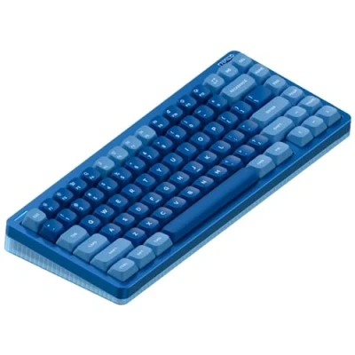 Immagine di nuphy Halo75 V2 Meccanica Tastiera da gioco, 75% senza fili Hot Swappable Bluetooth, 83 tasti, retroilluminazione RGB, supporto Bluetooth/2.4GHz/USB C (Blu, Mint (37gf))