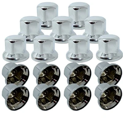 Immagine di Promo Link 20 x coprimozzo in pelliccia antigraffio universale per camion, 32 mm, cromata, larghezza chiave