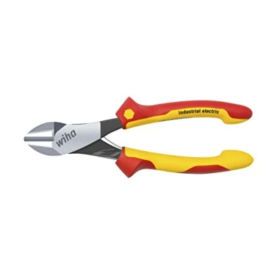 Immagine di Wiha Alicates de corte diagonal fuerza Industrial electric con DynamicJoint® resorte apertura conectable y desconectable 160 mm, 6 1/2&quot; (40922)