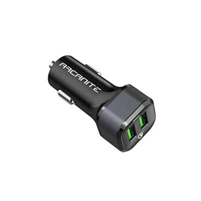 Immagine di ARCANITE, Caricabatterie per auto 6A 36W Doppio Porte USB Quick Charge 3.0 dispositivi Apple e Android