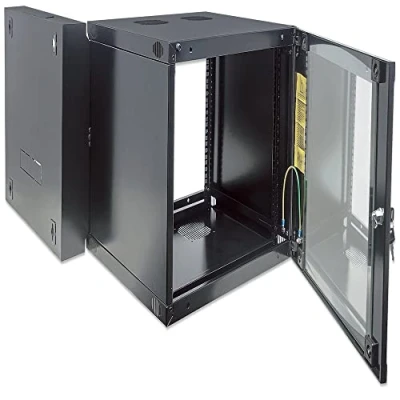 Immagine di Intellinet 713801 Armadio rack da parete 19 (L x A P) 540 725 450 mm 15 U Nero, Grigio