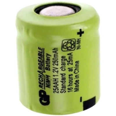 Immagine di GP GPIND25AAHB Batteria ricaricabile speciale 1/3 AA Flat Top NiMH 1.2 V 250 mAh