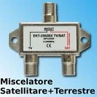Immagine di MISCELATORE MIX DEMIX TERRESTRE SATELLITARE SOLO UN CAVO IN UNO SAT TV