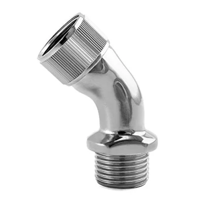 Immagine di QWORK Raccordo a Gomito per Doccetta, Pezzo Angolare Doccette, Doccia , 1/2&#039;&#039; Filetto Femmina e Maschio, 1