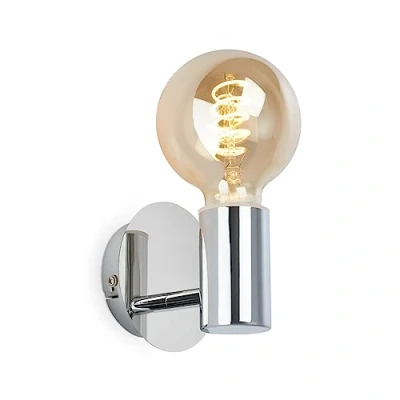 Immagine di BRILONER Lampada da parete per interni, bagno, a prova di schizzi il specchio, 1x E27, Cromata