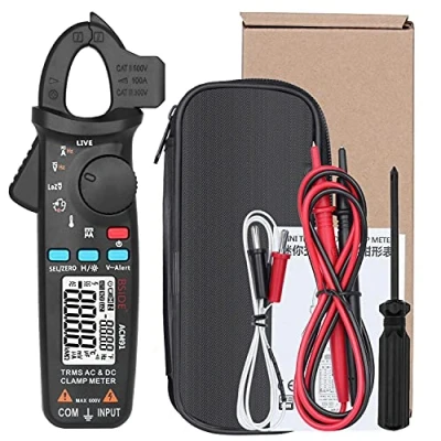Immagine di BSIDE ACM91 Pinza Amperometrica, Digitale Multimetro Range Automatico Tensione di corrente AC DC Resistenza Frequenza Capacitance Temperatura Tester NCV