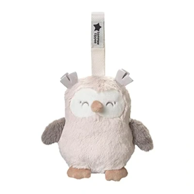 Immagine di Tommee Tippee Mini ausilio per dormire da viaggio con CrySensor, 6 rumori calmanti, ricaricabile tramite USB e lavabile in lavatrice, Ollie the Owl