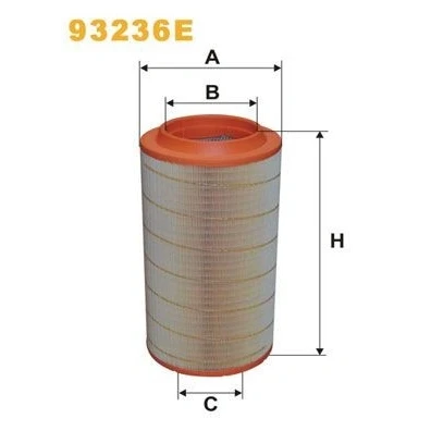 Immagine di WIX FILTERS 93236E filtro aria 507 267 Cartuccia MAN: TGX, TGS, TGA