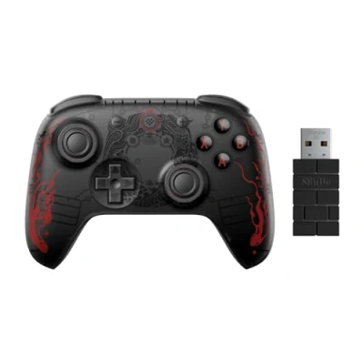 Immagine di 8Bitdo Ultimate 2C Wireless Controller for Windows PC and Android, with Hall Effect Joysticks Triggers, 1000Hz Polling Rate, Remappable L4/R4 Bumpers Black Myth: Wukong