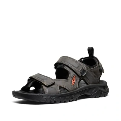 Immagine di Keen Targhee III Sandali da trekking, Uomo, Taglia: 46, Grey/black Pelle / sintetico