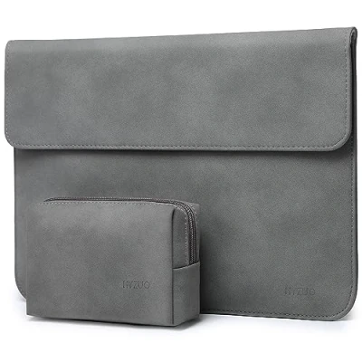 Immagine di HYZUO 15 16 Pollici Laptop Custodia Borsa Sleeve PC Portatile per MacBook Pro M3/M2/M1 Pro/Max A2991 A2780 A2485 A2141 2024 2019, A1398, XPS 15, con Piccola, Grigio scuro H