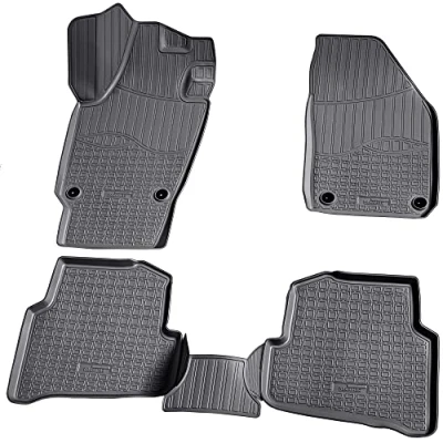 Immagine di Recambo Tappetini in gomma 3D adatti per VW Polo 6R / 6C anno di costruzione dal 2010 &gt; su misura con bordo