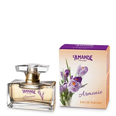 Immagine di L&#039;AMANDE Profumo Donna Fresco con Note di Vaniglia, Limone, Gelsomino, Agrumati Arancia e Mandarino, Eau de Parfum Armonie 50 ml