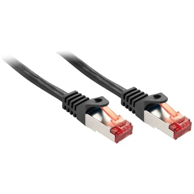 Immagine di LINDY 47378 RJ45 cavo di rete, patch CAT 6 S/FTP 10.00 m Nero 1 pz.