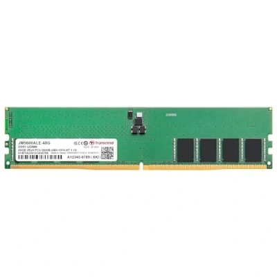 Immagine di Transcend JM5600ALE 48G Modulo di memoria PC Dettaglio DDR5 48 GB 1 x 5600 MHz 288pin DIMM