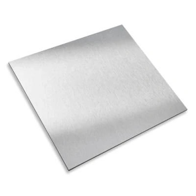 Immagine di Pannello composito di alluminio argento spazzolato, 20 x cm, 3 mm, in spazzolato resistente alle intemperie effetto acciaio inox az_113