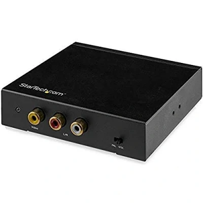 Immagine di StarTech.com Convertitore HDMI a RCA con Audio, Adattatore Video Composito, NTSC/PAL, 1080p