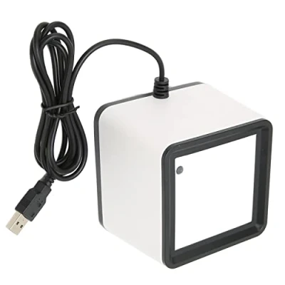 Immagine di Scanner di Codici a Barre Desktop 1D 2D QR, Omnidirezionale, Lettore Automatico Mani Libere, per Supermercati, Biblioteche, Negozi Al Dettaglio