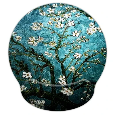 Immagine di Tappetino per Mouse computer Van Gogh,Tappetino con Poggiapolsi, Gaming Ergonomico Supporto Polsoi, Base di Gomma Pad Computer, Notebook e Laptop
