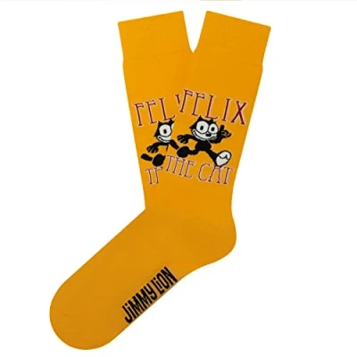 Immagine di Jimmy Lion Calzini per uomo e donna Felix Wonderful Giallo Taglia 41 46 Edizione Limitata, Giallo,