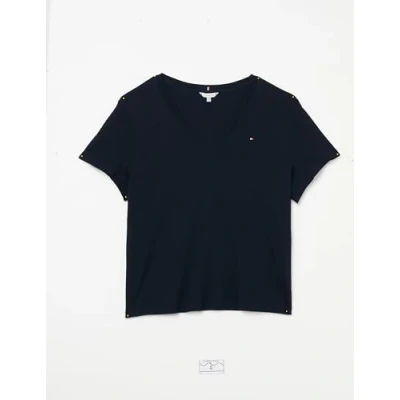 Immagine di Tommy Hilfiger Curve SLIM CODY Tshirt basic, Donna, Taglia: 52, Desert sky
