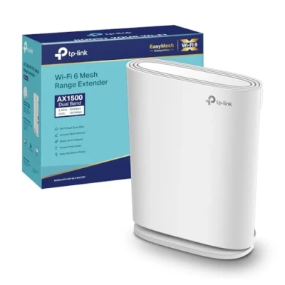 Immagine di TP Link RE500XD Ripetitore WiFi 6 AX1500Mbps, Access Point, Extender, Amplificatore WiFi, Potente per Casa, Porta Gigabit, Desktop o Wall Mount, Compatibile con Tutti i Modem
