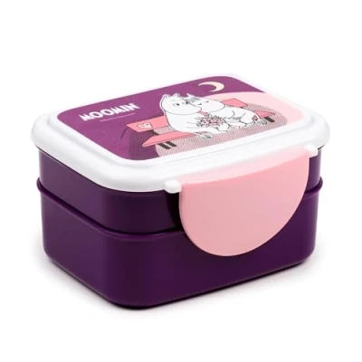 Immagine di Puckator Porta Pranzo Bento con Posate e Chiusura a Clip Moomin